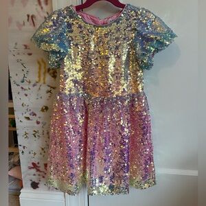Lola & The Boys Sequin Ombre Dress